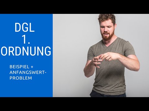 Linear differential equation (DGL) 1st order | Example + initial value problem (IVP)
