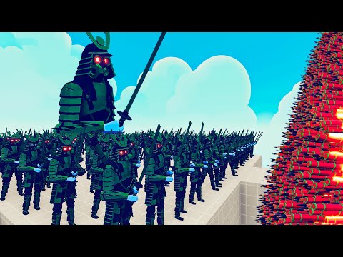 100x SAMURAI ZOMBIE + 1x GIANT vs EVERY GOD - Totally Accurate Battle Simulator TABS