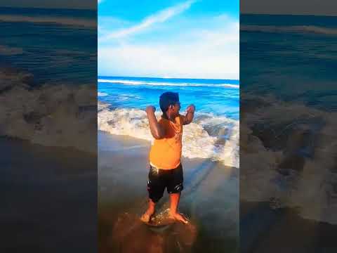 kaathu mela song at 🏖 #beach #cute #shorts