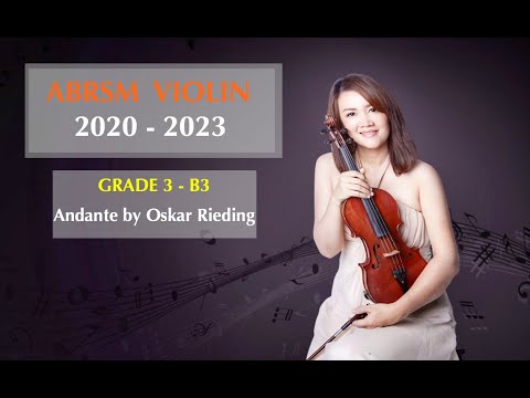 ABRSM GRADE 3 Violin Exam(2020-2023 )- B3 Andante by Oskar Rieding