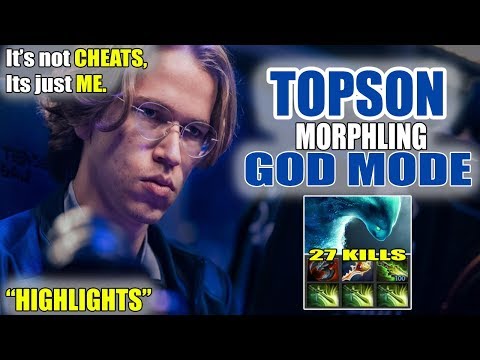 IT'S LOOK LIKE SCRIPTS/CHEATS WHEN TOPSON USING MORPHLING - 2000IQ GAMEPLAY - DOTA 2 [HIGHLIGHTS]