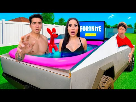 EL ÚLTIMO EN SALIR DE LA CYBERTRUCK GANA!!