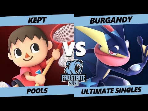 Frostbite 2020 SSBU Pools - kept  (Villager) Vs. Burgandy  (Greninja) Smash Ultimate Singles - SSBU