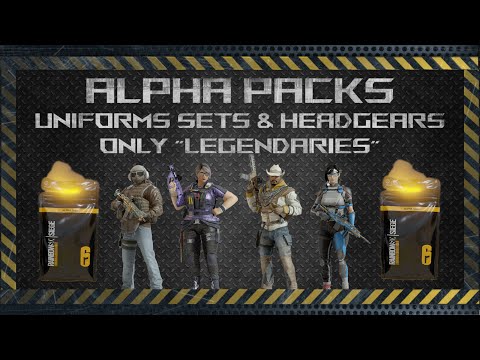 All Legendary Alpha Packs Uniforms Sets and Headgears - Operation North Star - Rainbow Six Siege