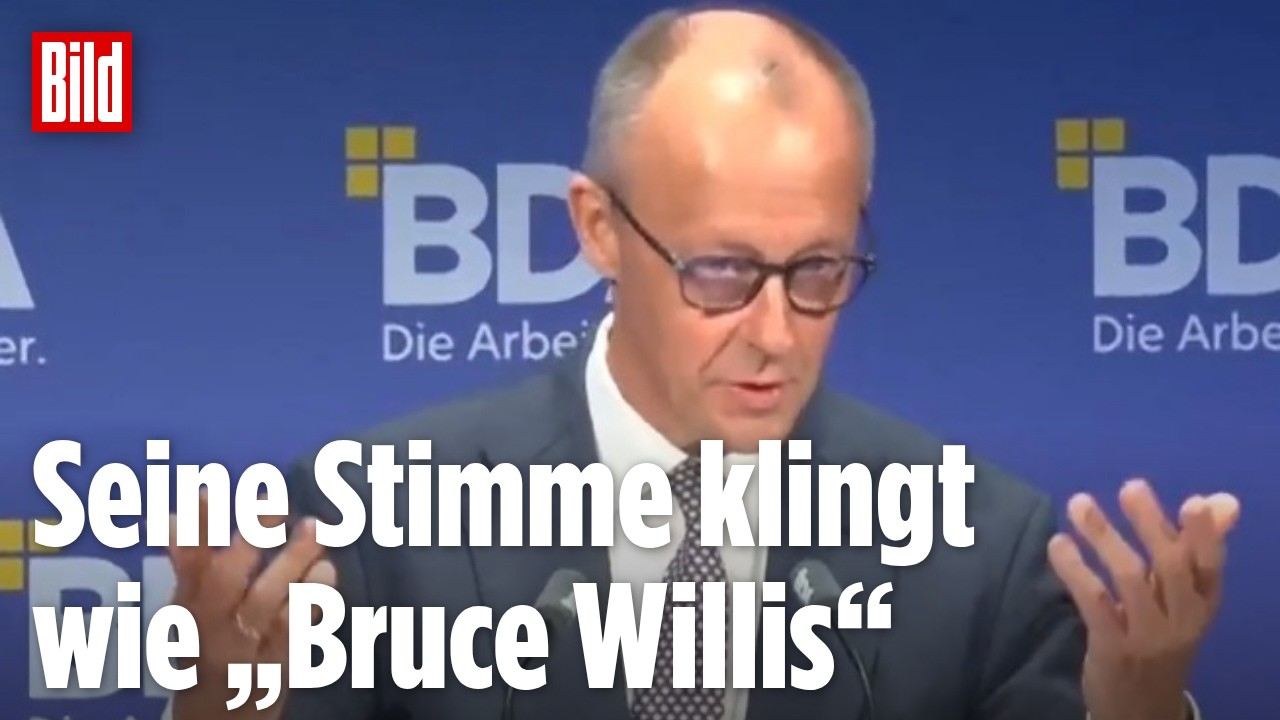 Merz sorgt für Lacher beim Arbeitgebertag: Kanzler überrascht mit „Bruce Willis“-Stimme