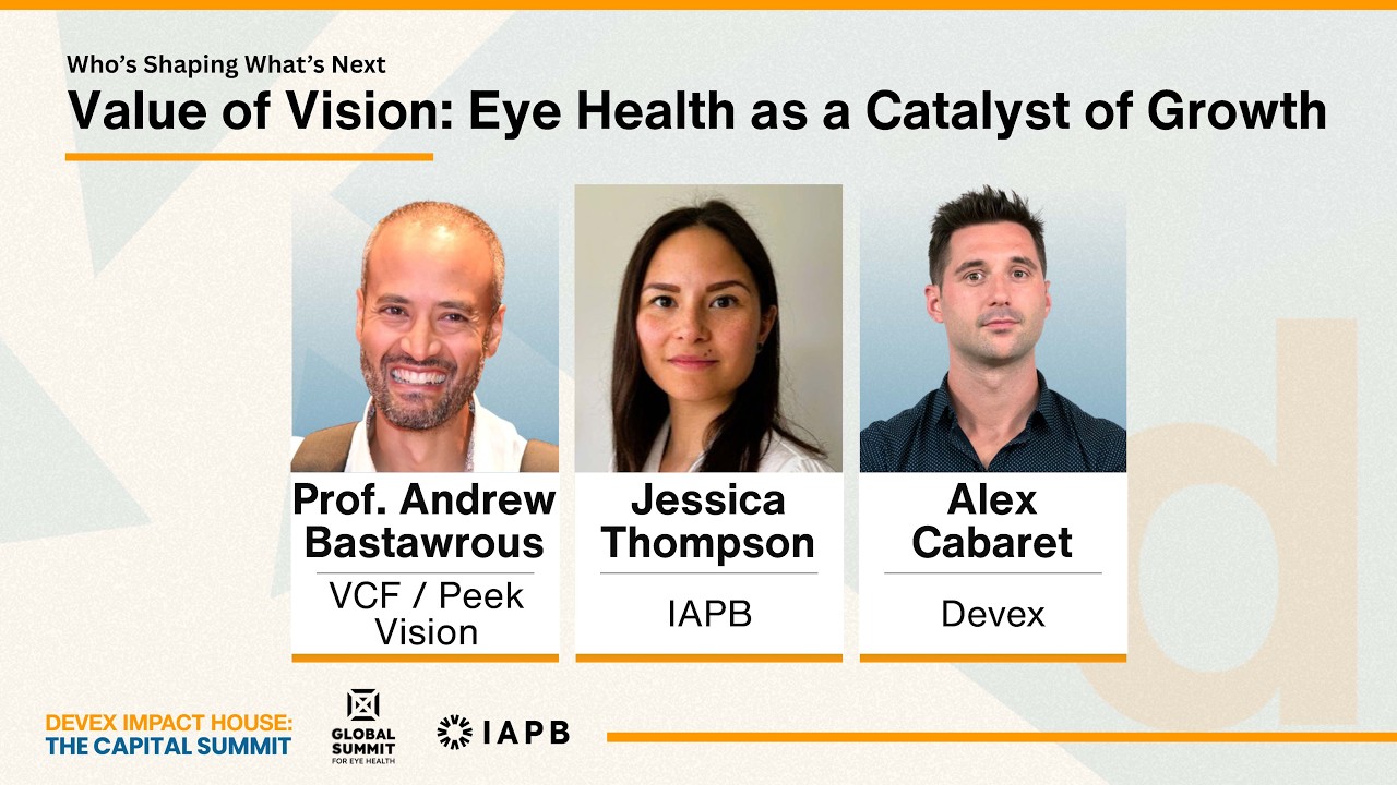 Value of Vision  Eye Health as a Catalyst of Growth