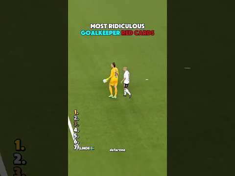 Most Ridiculous Goalkeeper Red Cards