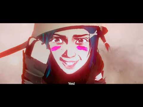 Arcane-Ekko vs Jinx ,"i had a crush,until you started talking to the gun"- Ekko