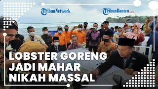 Lobster Jadi Mahar Nikah Massal di Pantai Krakal Gunungkidul, Wakil Bupati Gunungkidul Jadi Saksi