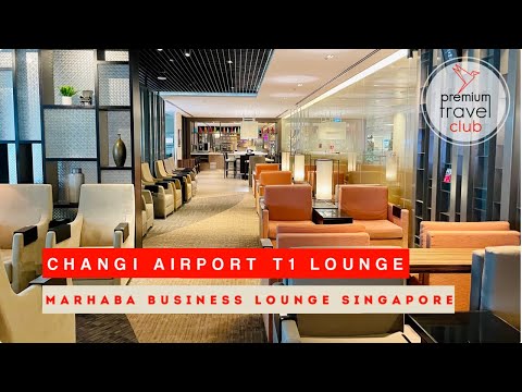 Salão de negócios Marhaba no terminal 1 do aeroporto de Singapura Changi