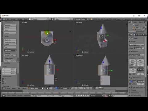 Blender Add Objects and Quad View