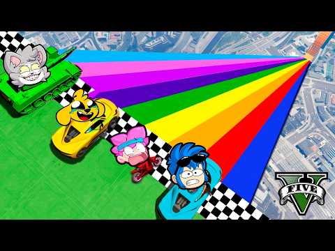 ¡SOBREVIVE a la RAMPA ARCOÍRIS 99,999% IMPOSIBLE! 😱🌈 MIKECRACK en GTA 5 Online #26