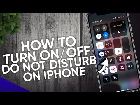 How to turn On / Off Do Not Disturb on iPhone iOS16