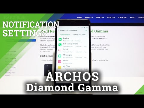 How to Personalize Notifications on Archos Diamond Gamma – Manage Notifications