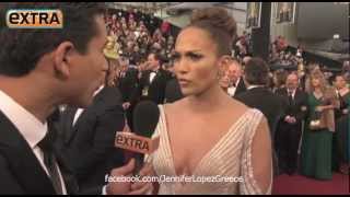 Jennifer Lopez OSCARS Interview on Extra 2012 Jennifer Lopez OSCARS Interview on Extra 2012