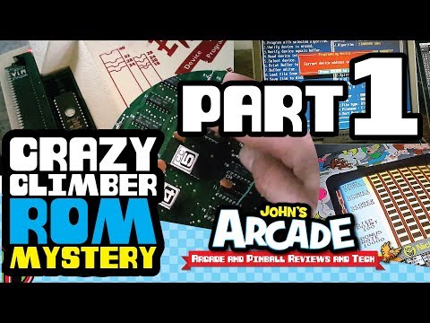 Nichibutsu Crazy Climber Rom Mystery  - Verifying the EPROM USA and JAPANESE SET Glitch fix PART #1