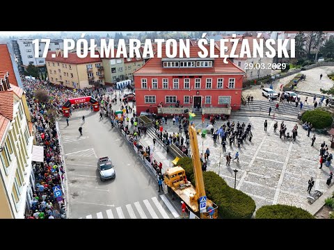 🇵🇱 17  PÓŁMARATON ŚLĘŻAŃSKI Sobótka z drona MINI 4 Pro 4k  in Poland 🇵🇱