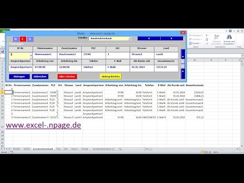 6_Datenbank Programm mit flexibler Maske erstellen. Drehfeld „ReLi“ einfügen und einprogrammieren.