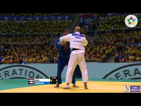 Judo 2013 World Championship Rio de Janeiro: Grol (NED) - Krpalek (CZE) [-100kg] semi-final