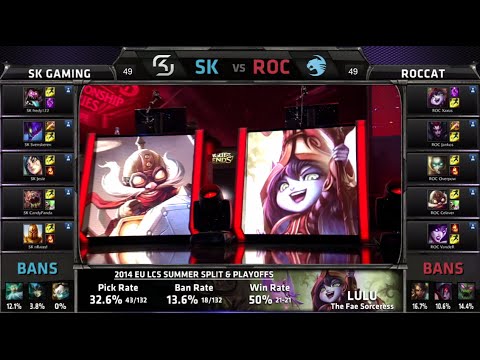 SK Gaming vs Roccat Game 1 | 3rd place EU LCS Summer 2014 Playoffs | SK vs ROC S4 Worlds Regionals
