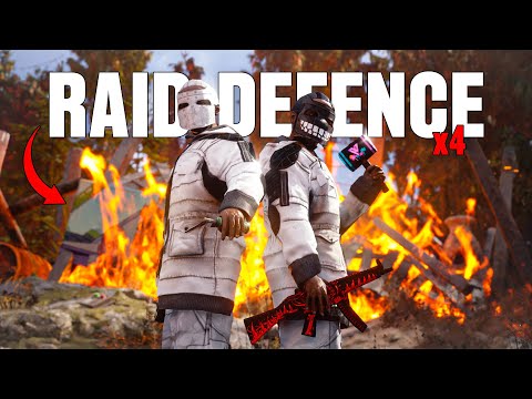 HOW A DUO DEFENDS 4 ONLINE RAIDS IN 1 DAY! - RUST
