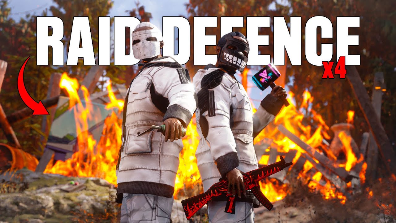 HOW A DUO DEFENDS 4 ONLINE RAIDS IN 1 DAY! - RUST
