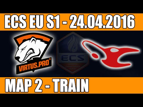 Virtus.Pro vs Mousesports | Map 2 (Train) ECS EU Season 1 2016 CS:GO Week 2 (24.04.2016)