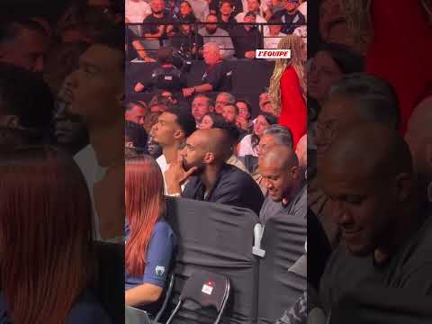 🔥 Rudy Gobert, Victor Wembanyama et Ciryl Gane sont assis côte à côte pour assister aux combats #ufc