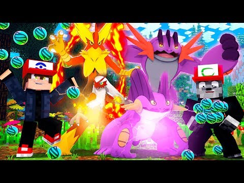 ACHAMOS vários POKÉMON com MEGA EVOLUÇÃO no MINECRAFT