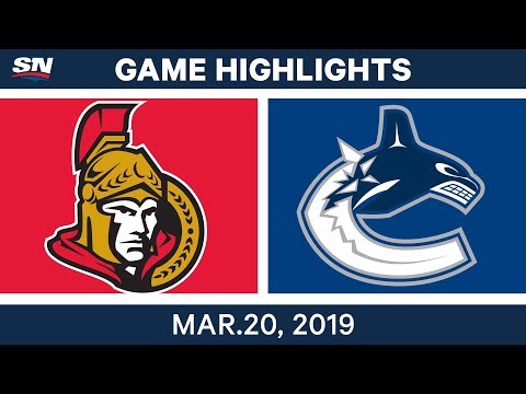 NHL Game Highlights | Senators vs. Canucks - March 20, 2019