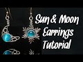 Sun and Moon Earrings Wire Wrap Tutorial
