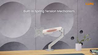 Counterbalance Spring-Assisted Monitor Arms丨LDT109 series丨LUMI