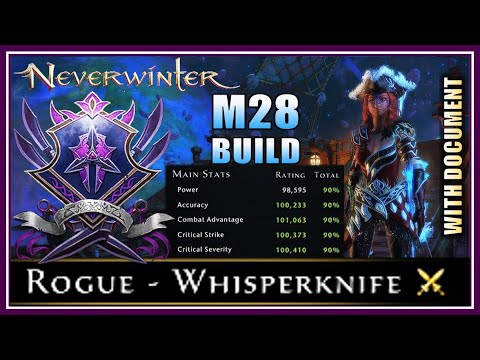 NEW Rogue Whisperknife Build with Max Stats & 100k Item Level - Versatile Setups! - Neverwinter M28