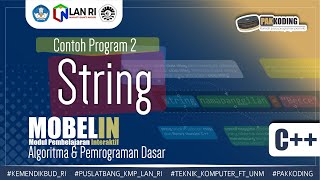 #32 Belajar Menerapkan String C-Style dan objek cin dalam Program C++ Sederhana (Contoh Program 2)