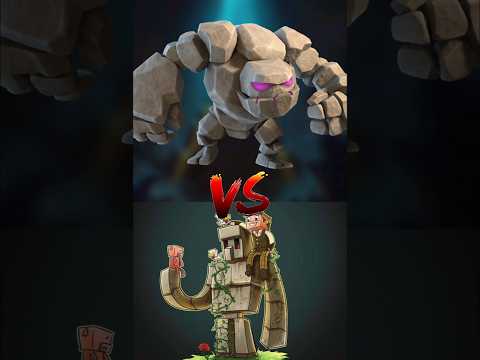 Clash Royale Golem VS Minecraft Demir Golem #clashroyale #minecraft