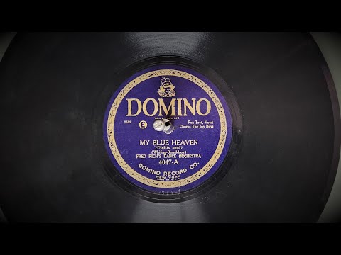 "My Blue Heaven" ~ Fred Rich's Dance Orchestra 1926 Roaring 20's!! (GE Mustang 200 Record Player)