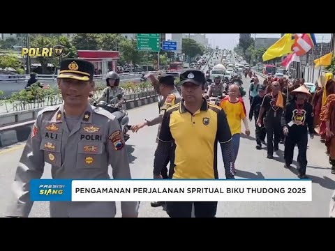 POLRESTABES SEMARANG LAKSANAKAN PENGAMANAN PERJALANAN SPRITUAL BIKHU THUDONG 2025