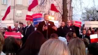 preview picture of video 'Wizyta Prezydenta RP Bronisława Komorowskiego w powiecie kraśnickim - Annopol nad Wisłą 16.04.2014'