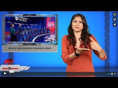 Recap of third Democratic presidential debate (ASL - 9.13.19)