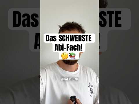 Was ist das schwerste Abi-Fach? 🤔📚 #abi #abitur #schule #unterricht #noten