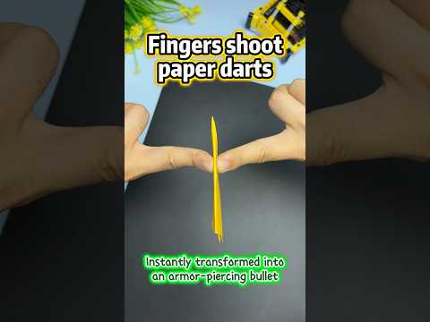 Paper Dart SHOCKS Everyone – Pierces Wood Like a Knife!DIY Assassin Dart – Made Only from Paper!