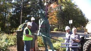 preview picture of video 'Grasmere Minuteman Soldier installation 8 October 2012 - Goffstown, New Hampshire'