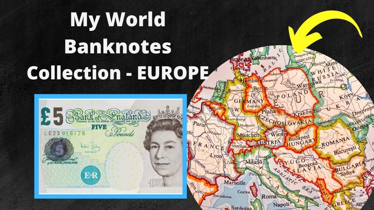 EUROPEAN Banknotes Paper Money Collection