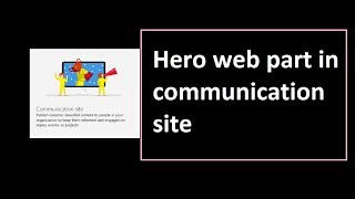 Hero Web Part In Communication Site