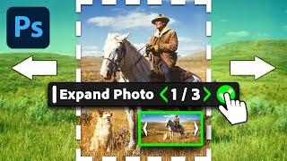 Photoshop CC 2023: How To Expand Photos Using Ai - NEW Generative Fill