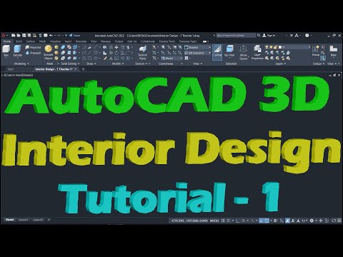AutoCAD 3D House Modeling Tutorial Beginner Basic 1