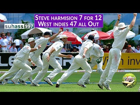 WEST INDIES CRUCIFIED - 47 ALL OUT from 41/5 | STEVE HARMISON takes 7 FOR 12