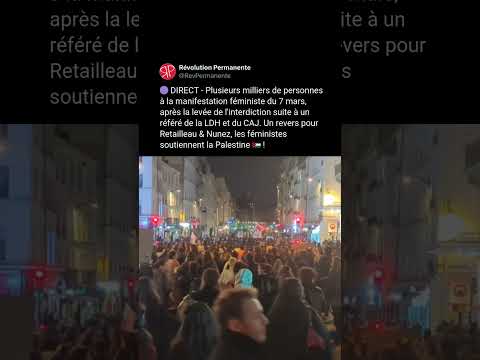 Plusieurs milliers de personnes à la manifestation féministe du 7 mars !