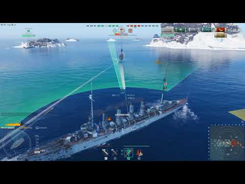 World of Warships - Taranto 5 kills first place