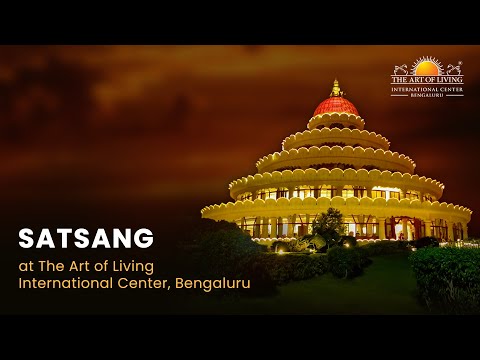 Watch LIVE: Satsang & Guru Puja at The Art of Living International Center